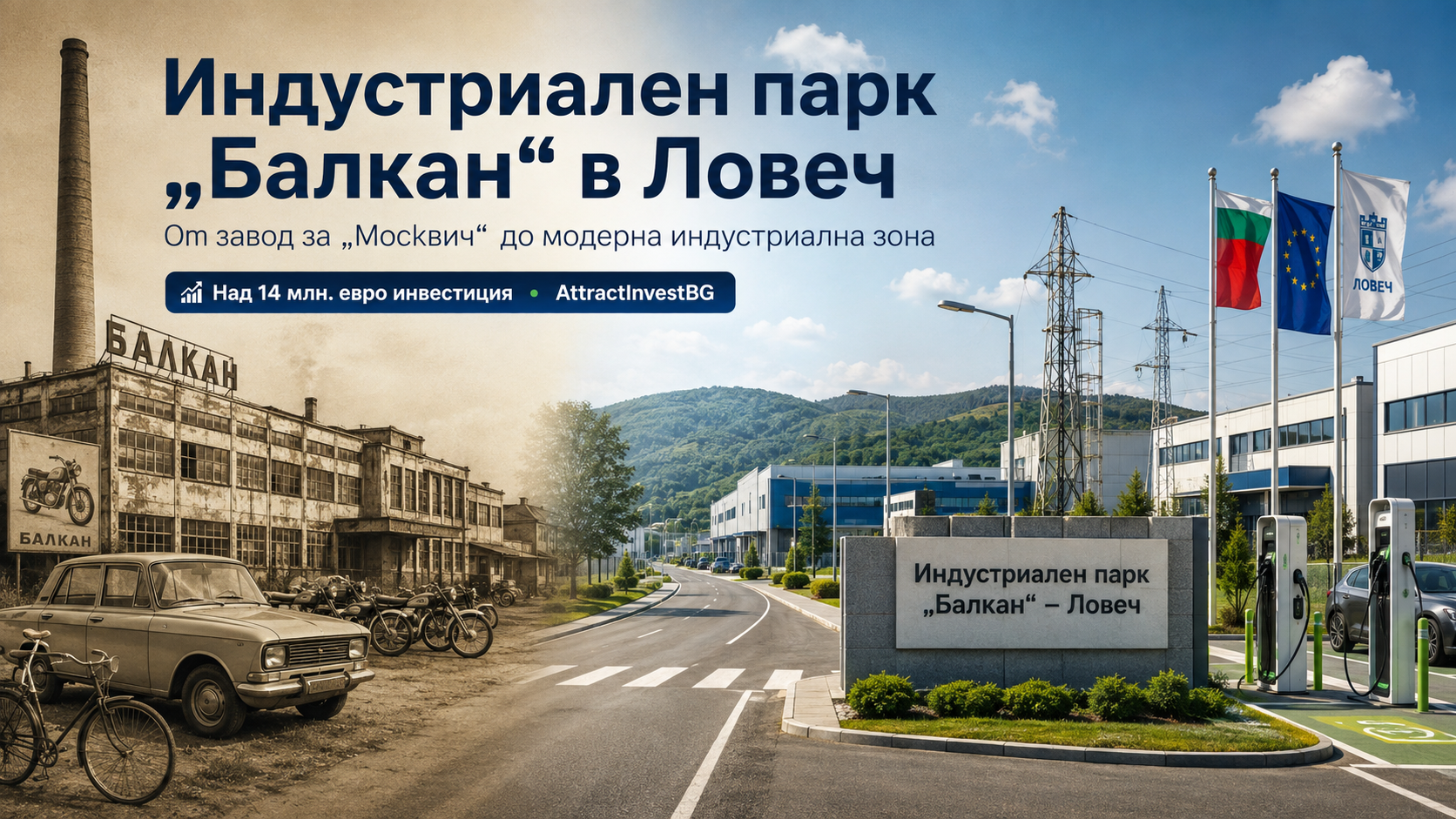 Индустриален парк „Балкан“ в Ловеч: от завод за „Москвич“ до модерна индустриална зона