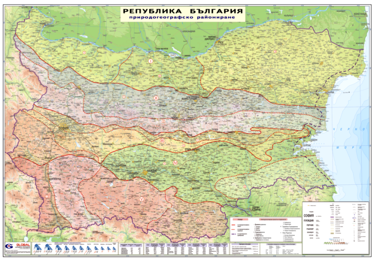 България - природогеографски райони