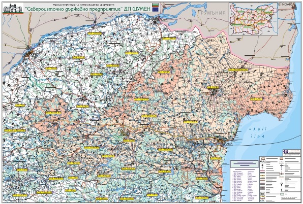 Карта на горските и ловни стопанства