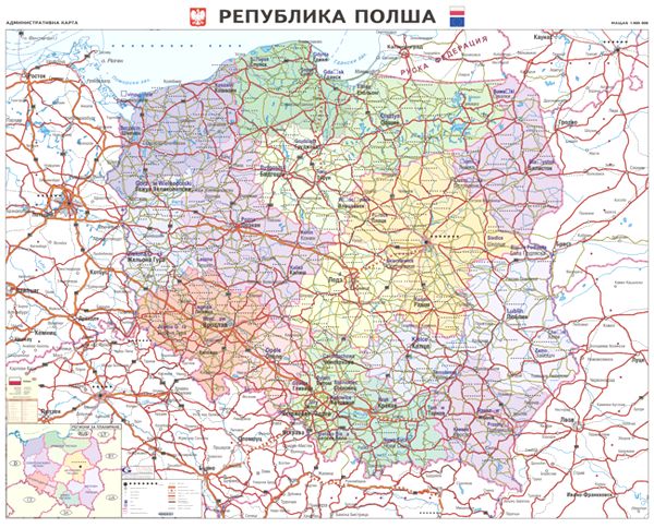 Карта на Полша