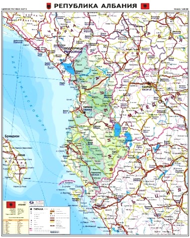 Карта на Албания