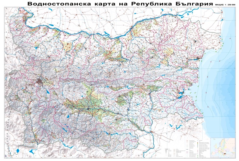 Водностопанска карта на България